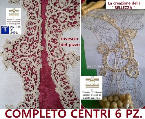Centrini lino fatti mano - centrini,