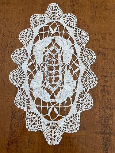 Centrino ovale vintage - vintage, fatto